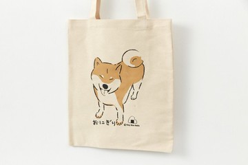 小飯糰 笑笑柴帆布手提袋 購物袋 可肩背 純棉台灣製