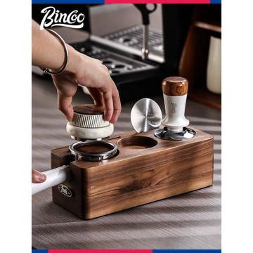 Bincoo咖啡機三槳布粉器51/58mm意式配套手柄支架壓粉錘收納底座