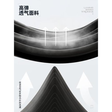 李寧男士泳褲男款防尷尬泳衣泡溫泉泳帽泳鏡三件套游泳裝備男全套