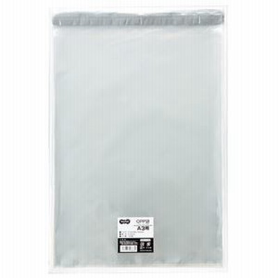 ds-2227064 (まとめ) TANOSEE OPP袋 フタ・テープ付A3用 310×430+40mm 1パック（100枚） 【×10セット】 (ds2227064)