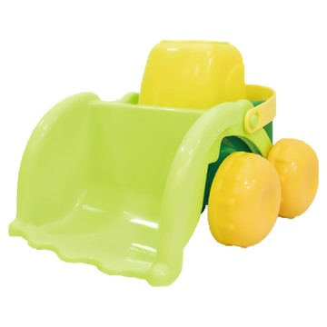 Toyroyal 樂雅 鏟沙車  高透明度容器  耐摔不易破  輕巧易抓握  青蘋果綠  1入