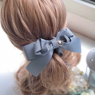 仙女夾香蕉夾相交夾髮夾-灰綠色