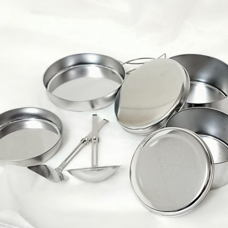 クッカーセット 8点 ステンレス アウトドア 炊飯 調理 日本製 通販 Lineポイント最大0 5 Get Lineショッピング