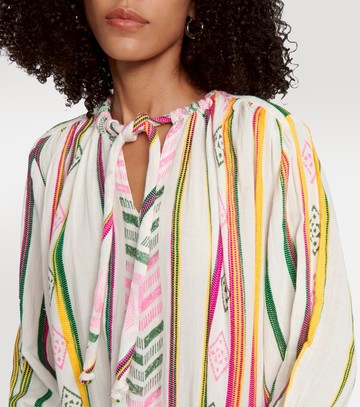 Velvet Jacquard cotton midi dress