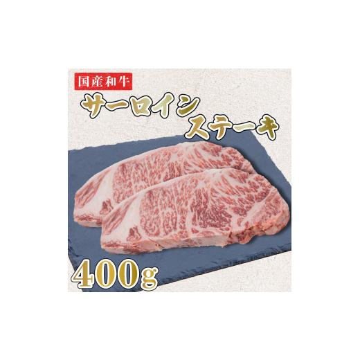ふるさと納税 徳島県 阿波市 牛肉 ステーキ 400g サーロイン 2枚 黒毛和牛 国産 阿波牛