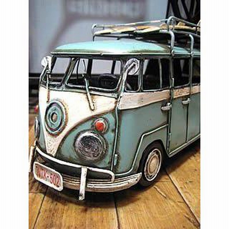 車　ブリキ　はとバス　アンティーク　ブリキのおもちゃ フォルクスワーゲンタイプ SURF バス 自動車 ブリキのおもちゃ