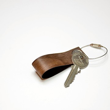 一郎木創｜木革鑰匙圈(胡桃木2入)