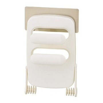 IKLOO 多功能無痕三層紙巾 保鮮膜收納架  白色  1個