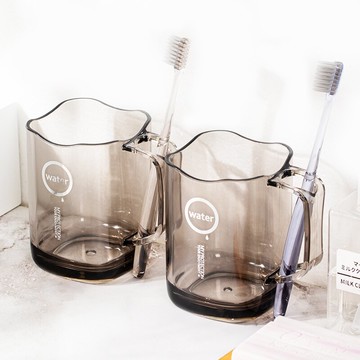 日本透明漱口杯家用刷牙杯子個性簡約日系情侶洗漱杯網紅款牙刷杯