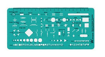 徠福 電氣符號定規 / 片 TP-464A