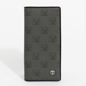 PLAYBOY - 翻蓋長夾 Debonair系列 - 灰色