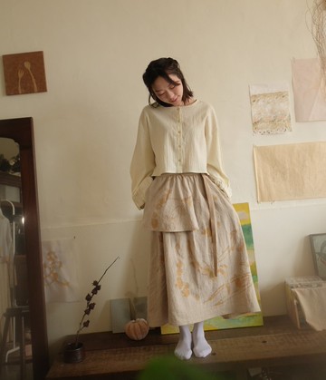 加裙 | 植物舞蹈習作 | 鏽染