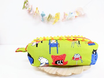 家裡的貓咪胖胖包化妝包收納包筆袋