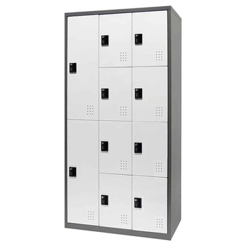 樹德鐵門三排10格密碼鎖置物櫃 FC-M310