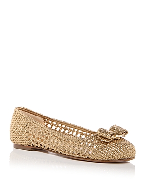 Ferragamo Women's Varina Woven Ballet Flats