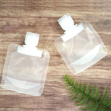 便攜式旅行液體分裝袋 (1入) 30ml／50ml 分裝袋 旅行分裝 保養品分裝 旅行 出差【好物底家】DS013131