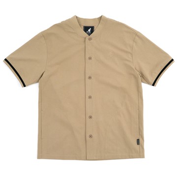KANGOL 短袖 短T 卡其 棒球衣 棒球襯衫 復古 男 6325147132