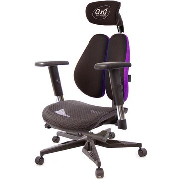 GXG 大網座 雙背工學椅(電競腳/SO金屬手)  TW-3676 KGA5