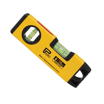 【Panrico 百利世】6吋鋁合金專業級強磁螢光水泡水平尺(台灣製造)