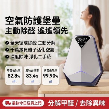 【空氣防護堡壘】零耗材空氣清净機 空氣净化器 清淨機 净化器 奈米空氣清淨機 負離子空氣清淨機 空氣除臭機