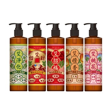 Maywufa 艾系列洗沐2合1潔淨露330ml 多款任選一入(淨化/招財/招福/檀香/桃花)