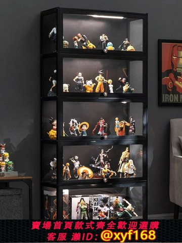 {可打統編 最低價}手辦展示盒盲盒收納展示架泡泡瑪特積木亞克力展示柜子家用置物架