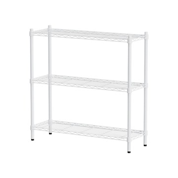 dayneeds 輕型 90X30X90cm三層烤漆波浪收納鐵架