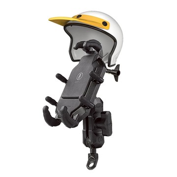 Osopro減震系列 專業摩托車架-甲殼遮陽組    後照鏡｜U扣 減震後照鏡-黑+白黃盔盔