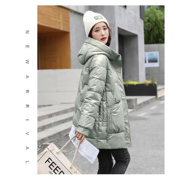 ★A3 時尚亮面保暖羽絨外套 -預購