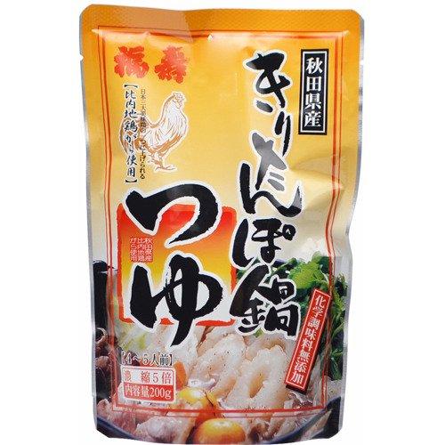 福寿 きりたんぽ鍋つゆ レトルト 200g