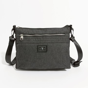 PLAYBOY - 側背包附手挽帶 Overfly系列 - 深灰色