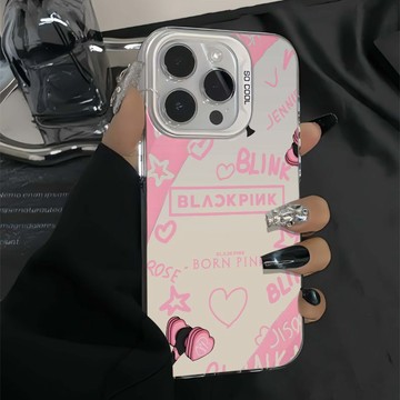 臺灣現貨🚀元氣手機殼 粉愛心blackpink 適用蘋果17promax16Pro15plus14 13 1211防摔