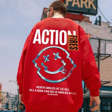 圓領衛衣男春秋款2025新款秋季長袖大碼男裝胖子國潮中國風外套潮