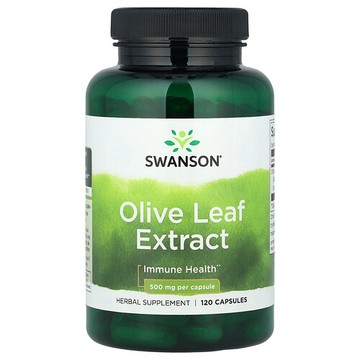 Swanson Vitamins, 橄欖葉提取物，500 毫克，120 粒膠囊