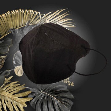 麗正 成人3D醫用口罩(曜石黑)細耳帶-30入 /單片包裝