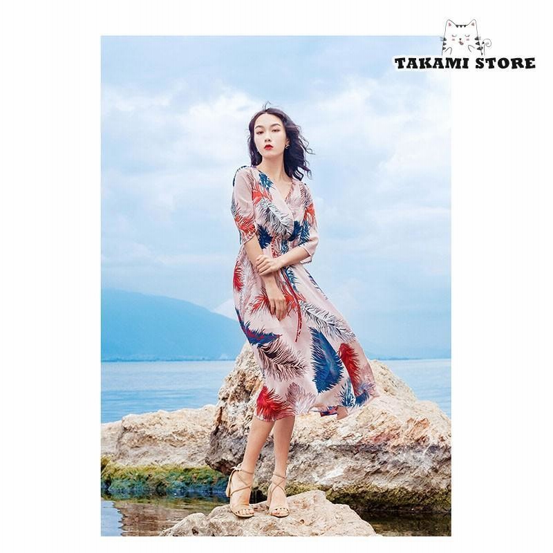 Manuheali’i マヌヘアリィ ハワイ製 ロングワンピース リゾートビーチ Manuheali'i マヌヘアリィ ハワイ製 ロングワンピース リゾート