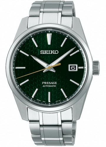 SEIKO 精工錶-黑牌款- Presage 新銳系列機械腕錶 6R35-00V0G(SPB169J1)-40mm-綠面鋼帶【刷卡回饋 分期0利率】【APP下單點數13倍送】