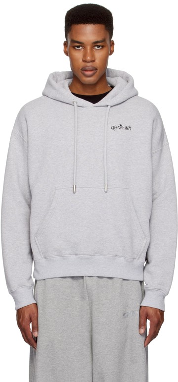 Off-White 灰色 Flower Arrow Skate 连帽衫