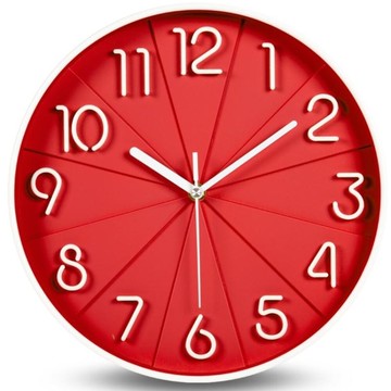 掛鐘時尚掛鐘立體靜音辦公客廳鐘錶時鐘臥室掛錶簡約創意石英鐘    都市時尚DF