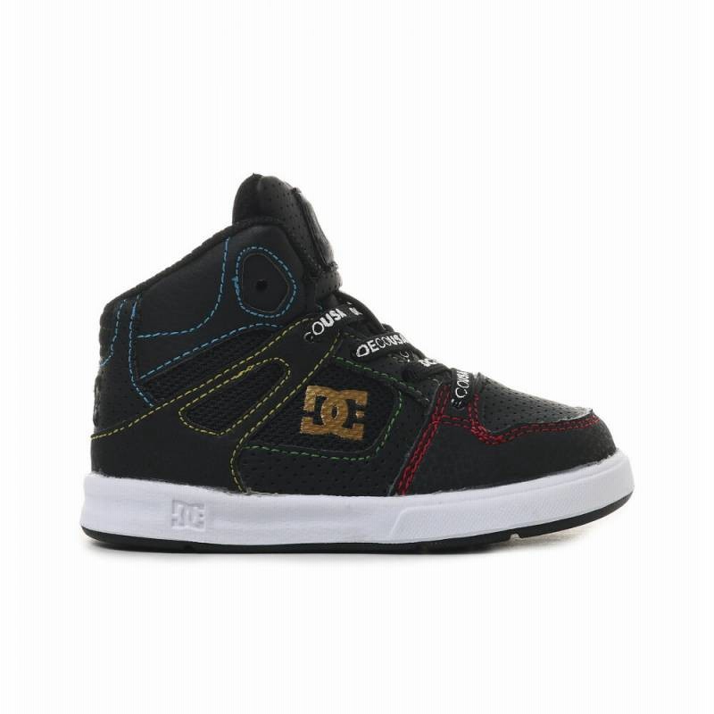 Dcシューズ スニーカー キッズ ベビー Pure High Top Se Ul Sn Black Mult Dt1001 ハイカット 靴 シューズ 子供靴 13 通販 Lineポイント最大5 0 Get Lineショッピング