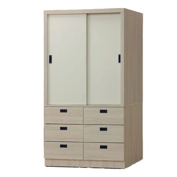 【MUNA家居】沐澄4X7尺推門衣櫥/285
