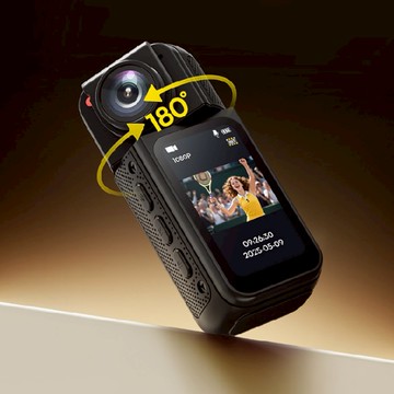 【Minicam 迷你拍】G20 180度旋轉鏡頭配件款 S81 拇指迷你相機-黑【墊腳石】