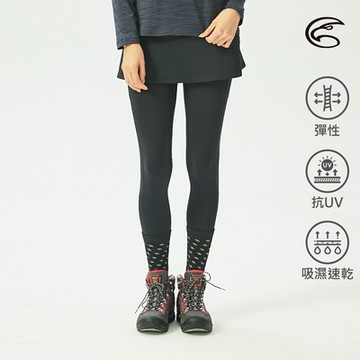 ADISI 女高彈快乾收腹提臀緊身褲AP2191068｜黑色