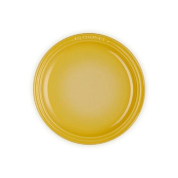 LE CREUSET 瓷器圓盤 23cm  溫桲黃  23.3cm  1個