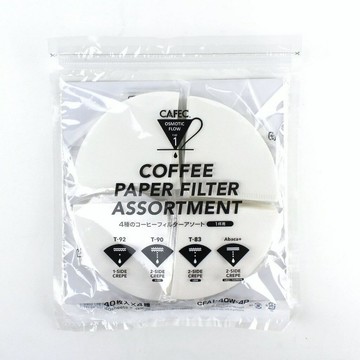 三洋CAFEC 4P濾紙 淺/中/深焙濾紙+Abaca plus 麻纖維濾紙 160張(各40入)『歐力咖啡』