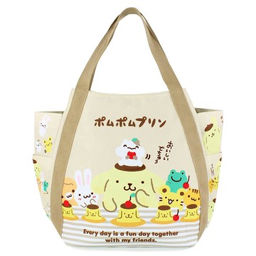 【震撼精品百貨】Pom Pom Purin 布丁狗~日本Sanrio三麗鷗 布丁狗氣球托特包-甜點*51015