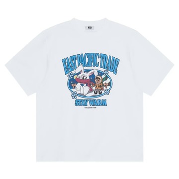 韓國 ept 冰原塗鴉 TEE 白 - M