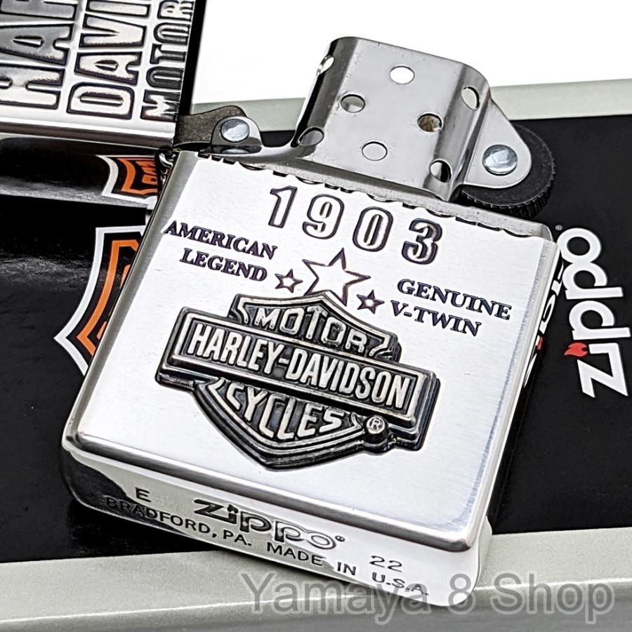 ZIPPO ハーレーダビットソン ロゴメタル HARLEY-DAVIDSON シルバー ジッポー ライター エンブレム バイク アメリカン