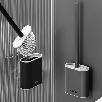 馬桶刷304不銹鋼家用無死角宿舍清潔衛生間壁掛洗廁所專用