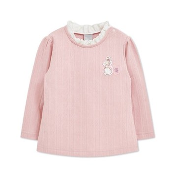 心願比得木耳領純棉長袖上衣